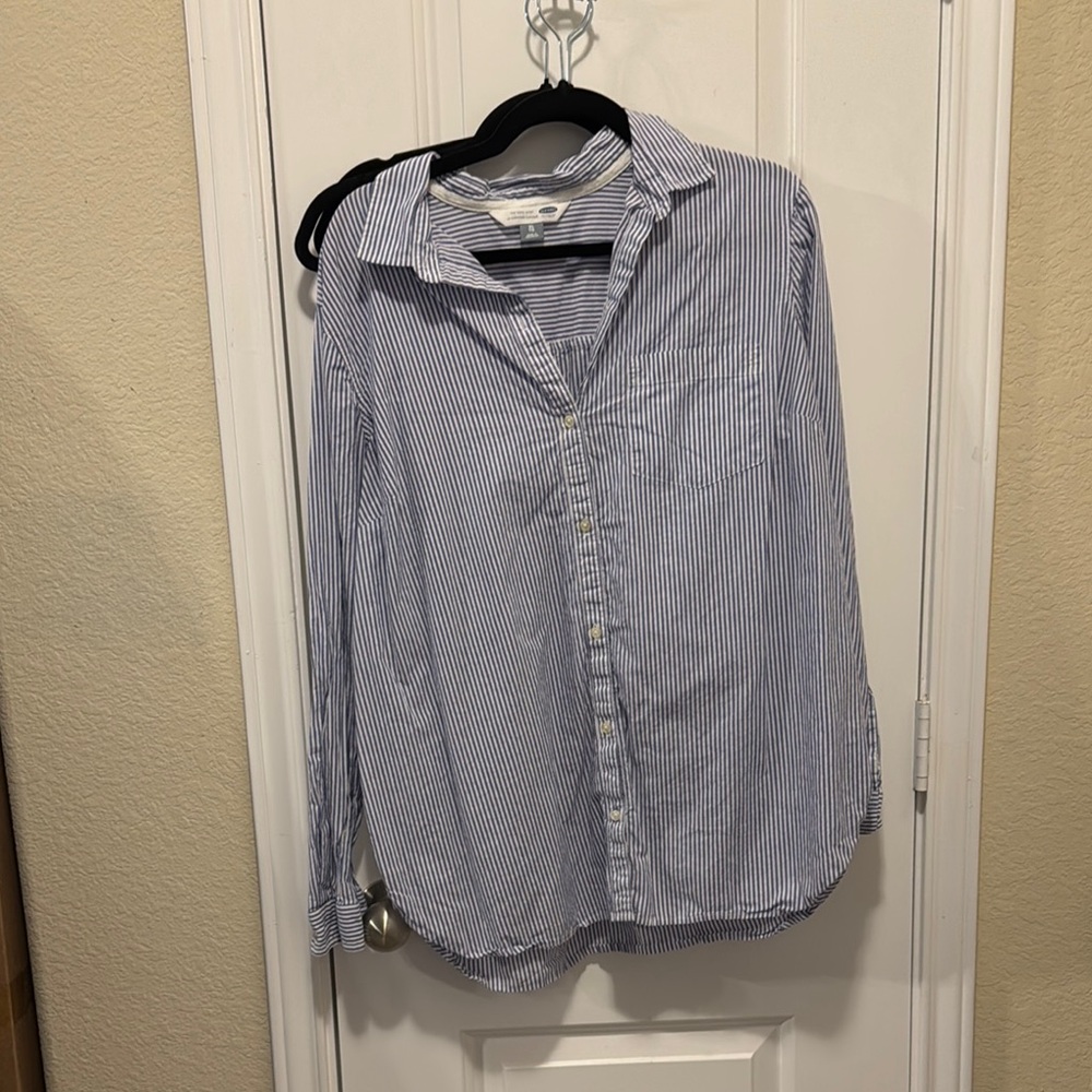Old Navy Blue Button Down Shirt